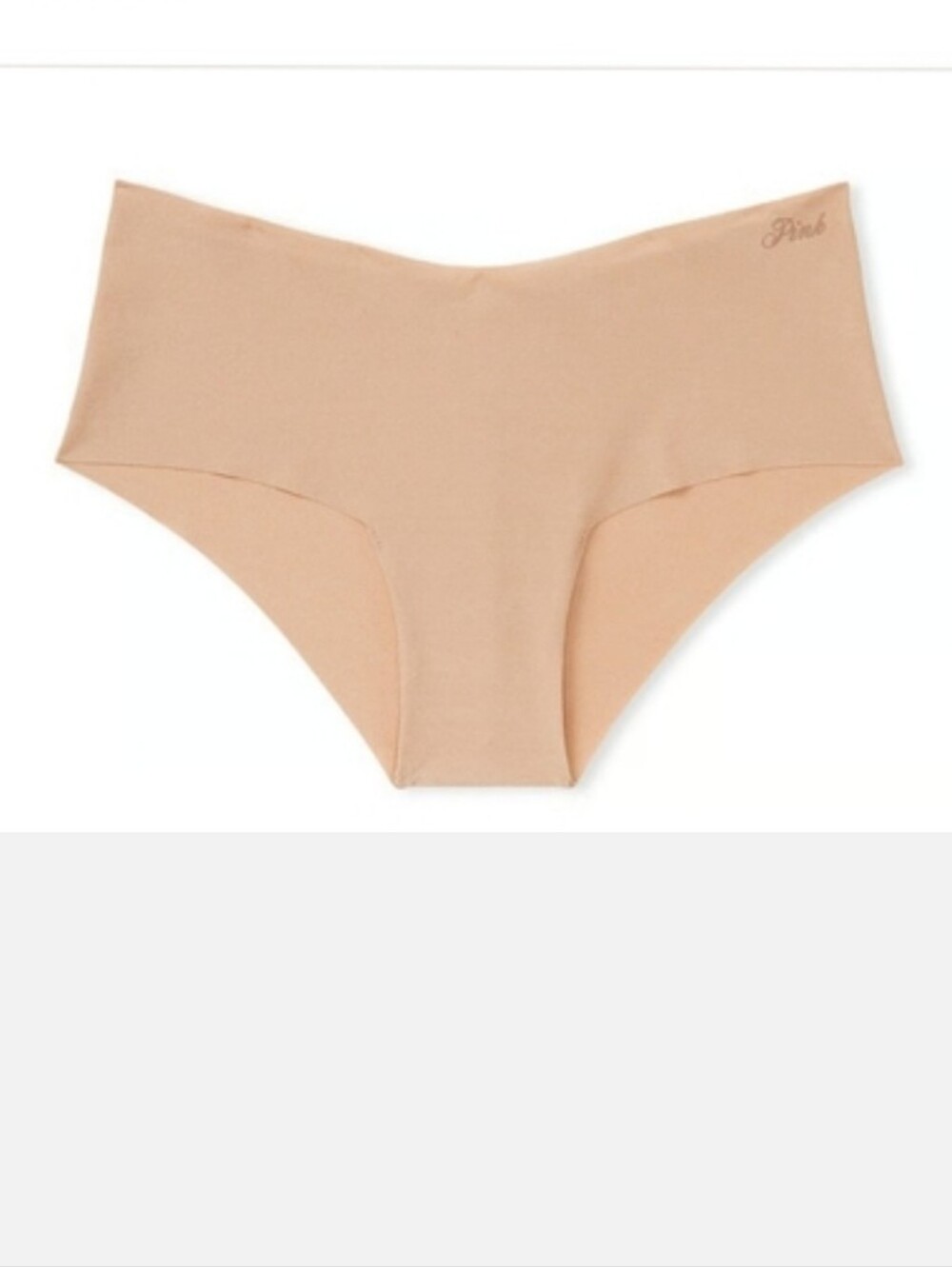 Victoria's secret pink no show cheeky panty PRALINE BEIGE LARGE